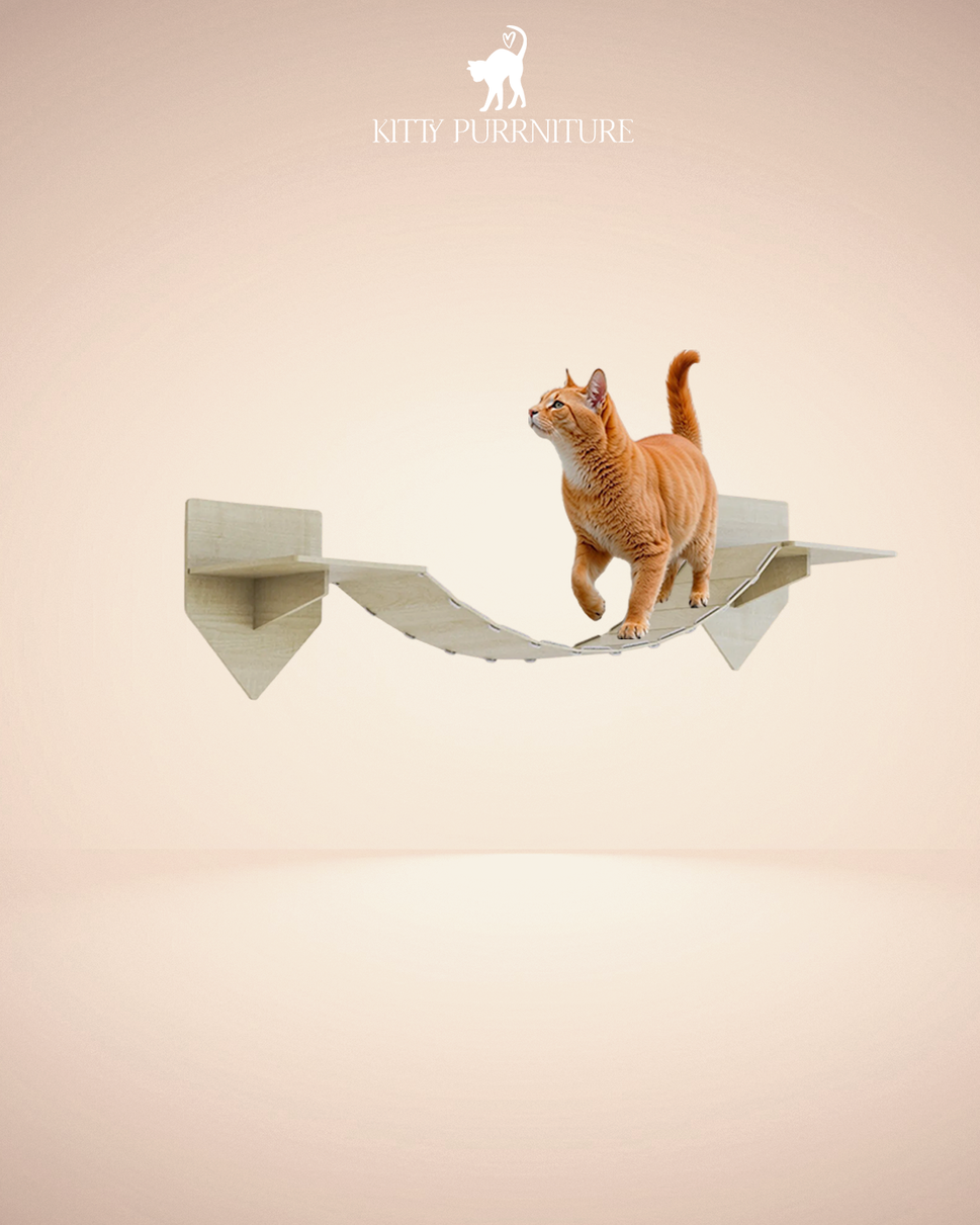 Purr Bridge - LargeMaple wood