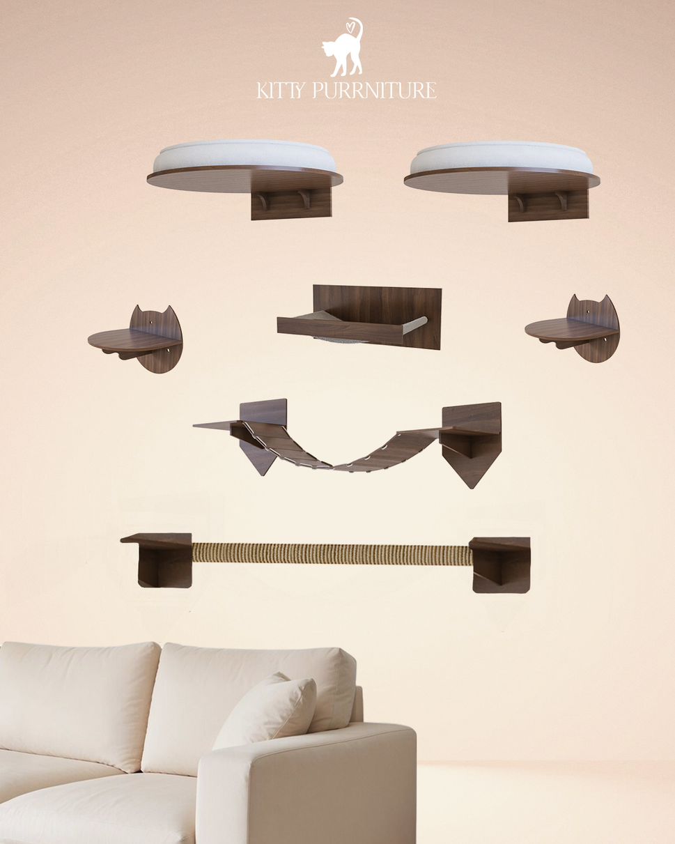 Kitty Play Wallwithout sisal Wall / Maple wood